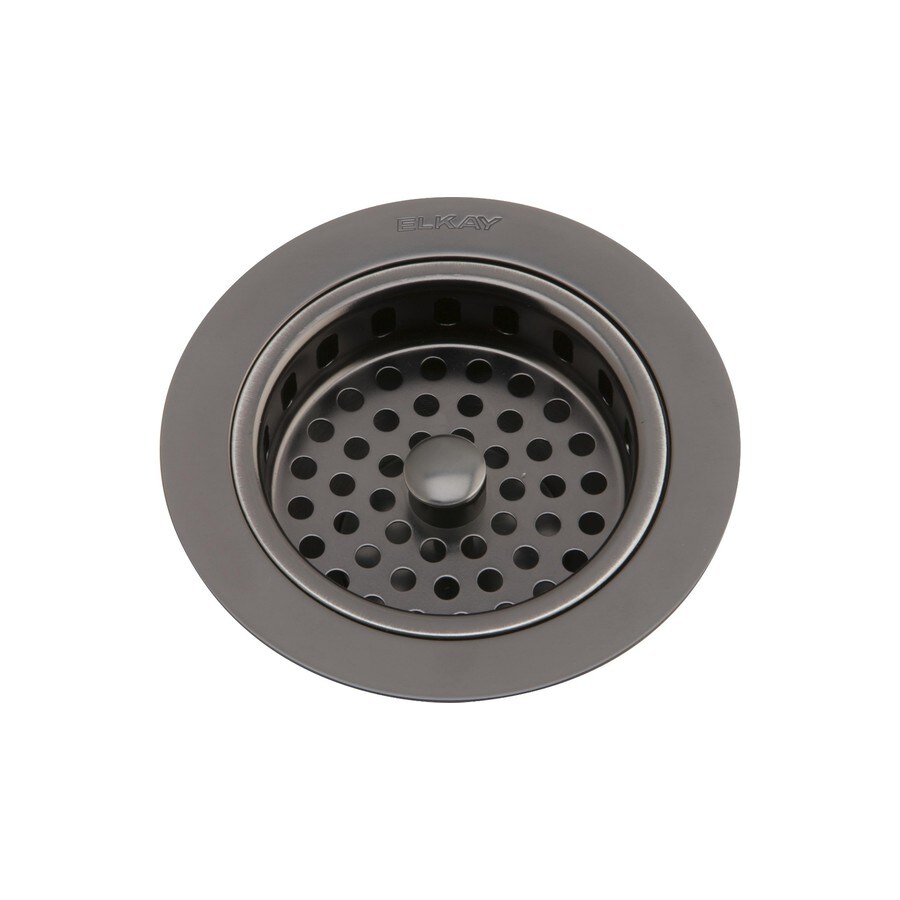Elkay 3 5 In Antique Steel Plastic Kitchen Sink Strainer