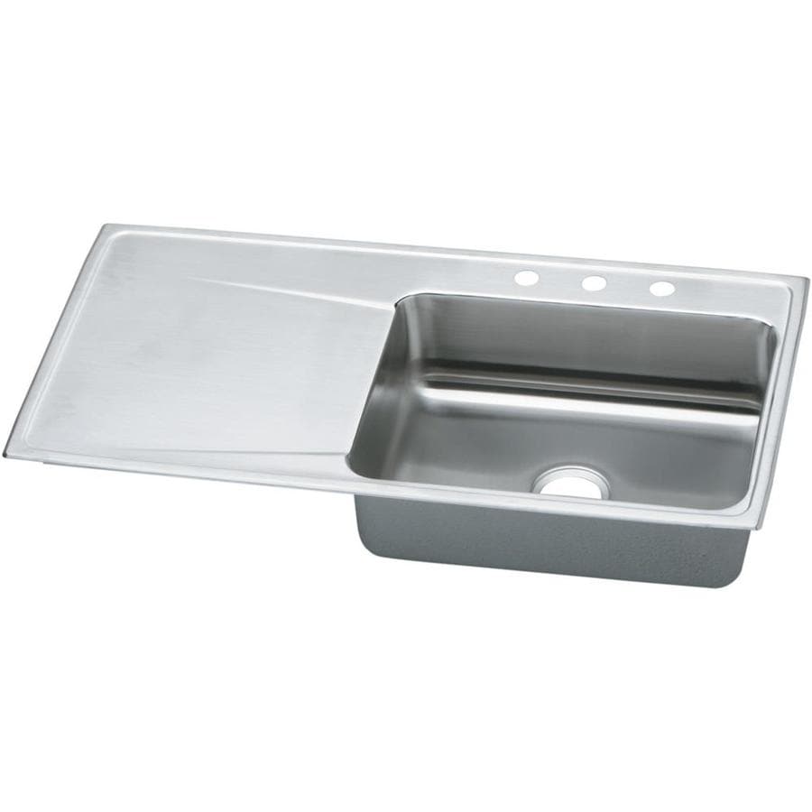 Elkay Gourmet 43 In X 22 Rous Highlighted Satin Single Basin Elkay Gourmet 43 In X 22 Rous Highlighted Satin Single Basin Drop