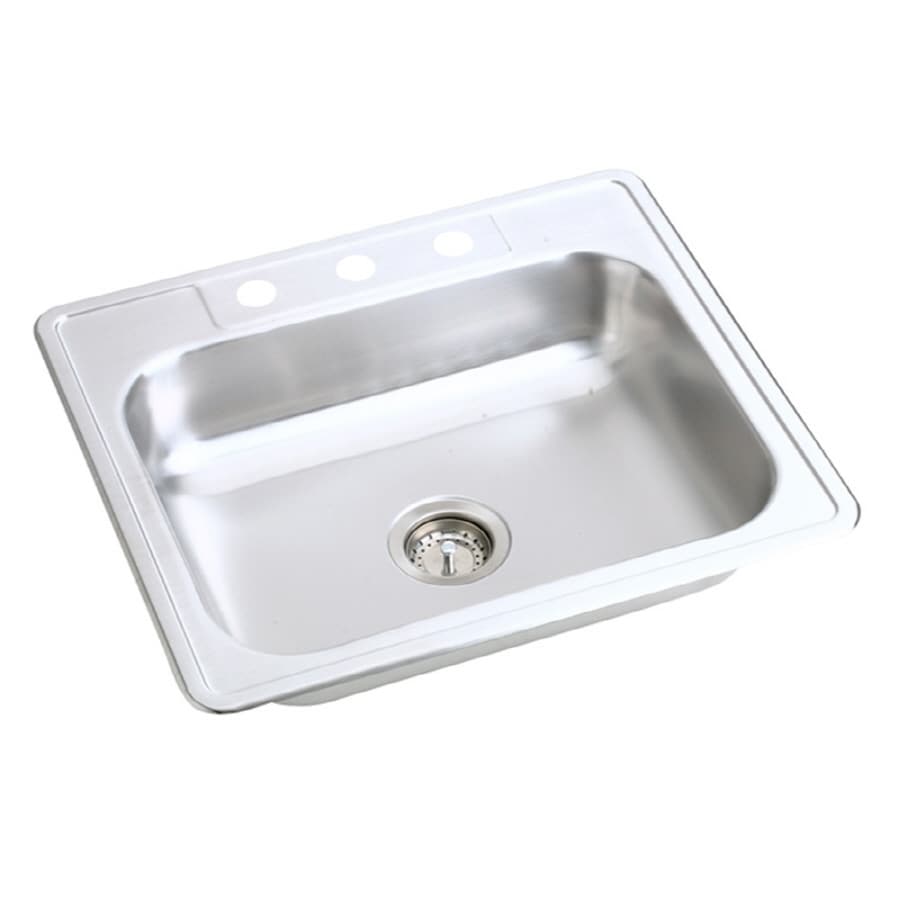 Elkay D115161 23 Gauge Stainless Steel Single Bowl Top Mount Bar/Prep Sink, 15 X 15 X 5.15625 - View #2