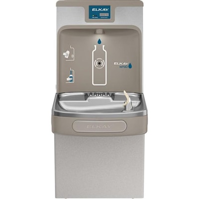 Elkay Bottle Filling Station Gray 1 Basin Push Button Wall Mount