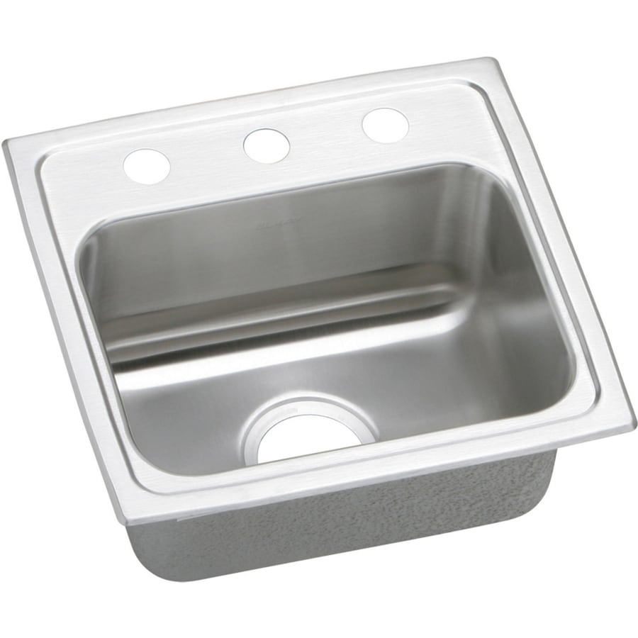 ... Basin Stainless Steel Drop-in 3-Hole Residential Kitchen Sink at Lowes