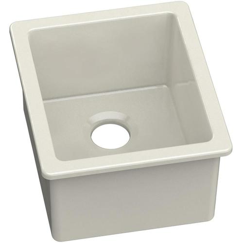 Elkay Explore Undermount 16.375in x 18.875in Biscuit Single Bowl