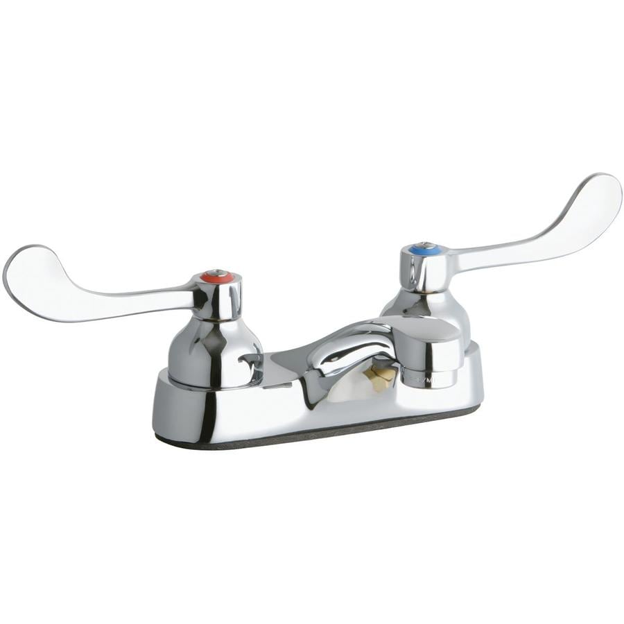 Elkay Chrome 2handle 4in Centerset Bathroom Sink Faucet at