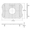 Grille inférieure CZ/1 CASE IH NEW HOLLAND 1440x1317 mm