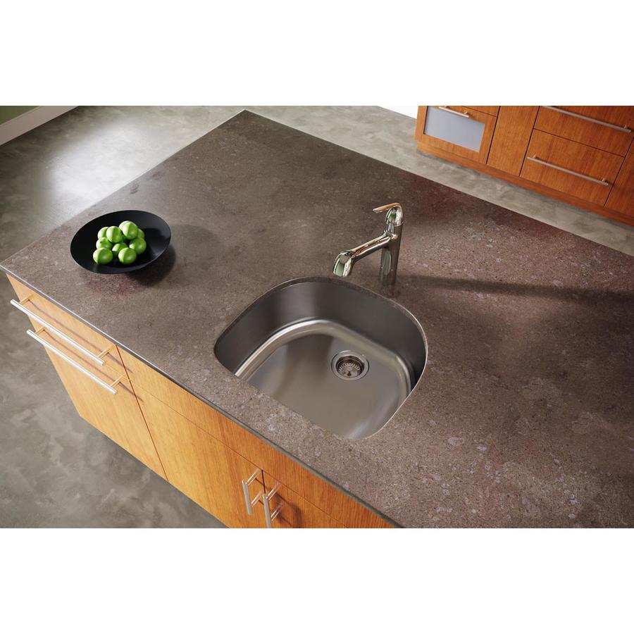 Elkay Dayton 23.5-in x 21.1875-in Radiant Satin Single Bowl Undermount Residential Kitchen Sink