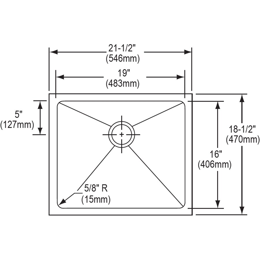 Elkay Avado Undermount 21.5-in x 18.5-in Polished Satin Stainless Steel ...