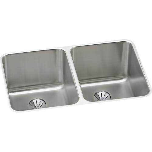 Elkay Gourmet 31.25in x 20in Stainless Steel Double Equal Bowl