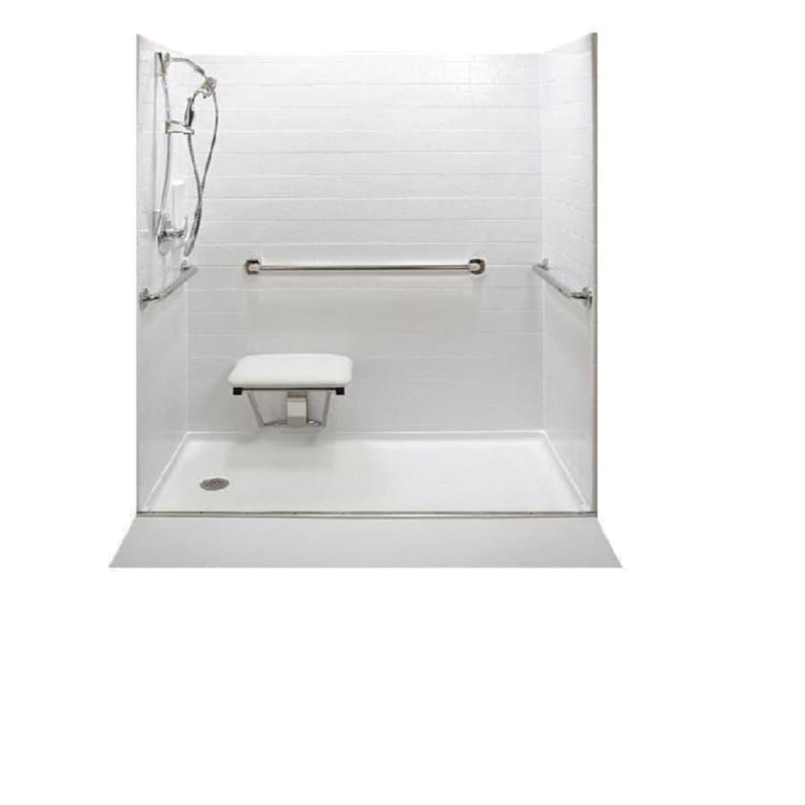 American Walk In Tubs 60"L x 32"W White Shower Floor at