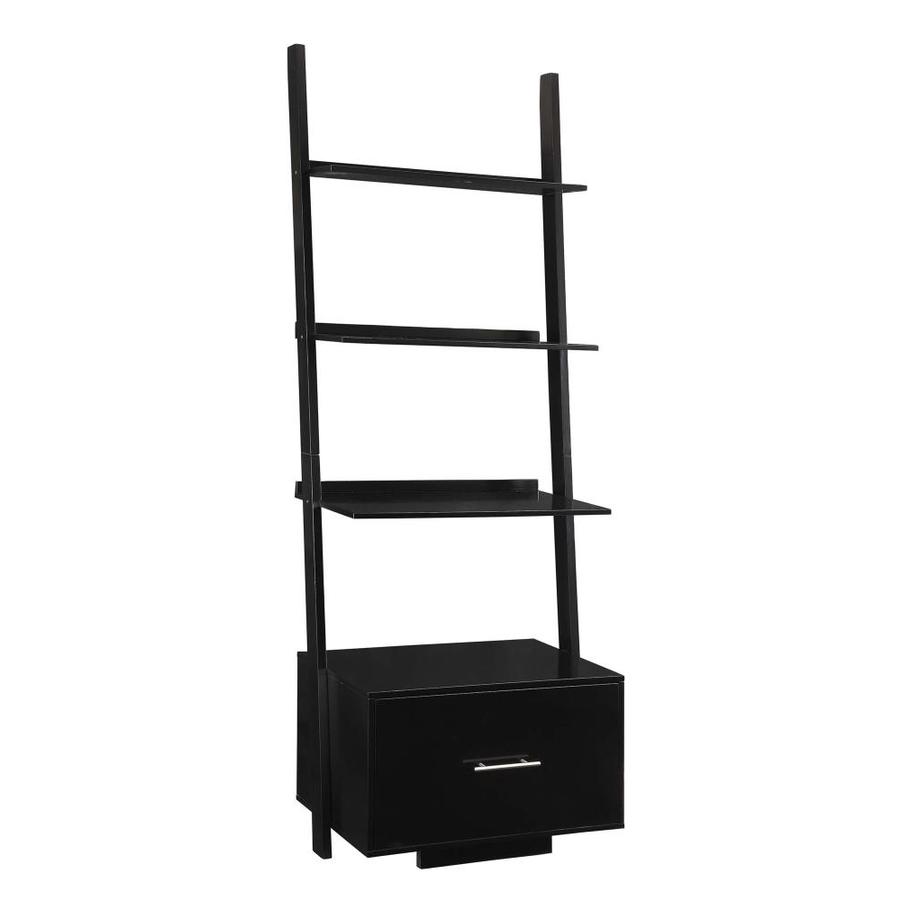 Convenience Concepts American Heritage Black Wood 4-Shelf Ladder