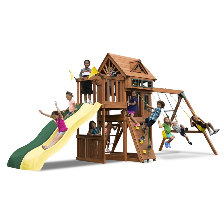 swing sets and playsets wood