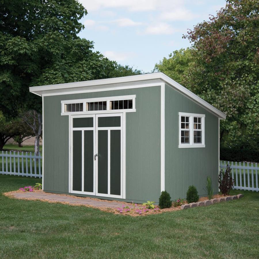 Heartland 8-ft x 12-ft Metropolitan Lean-to Engineered Storage Shed in ...