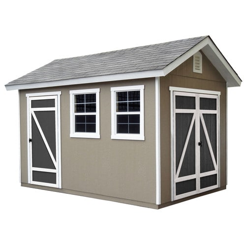 Heartland 8-ft x 12-ft Architectural Gable Engineered Storage Shed ...