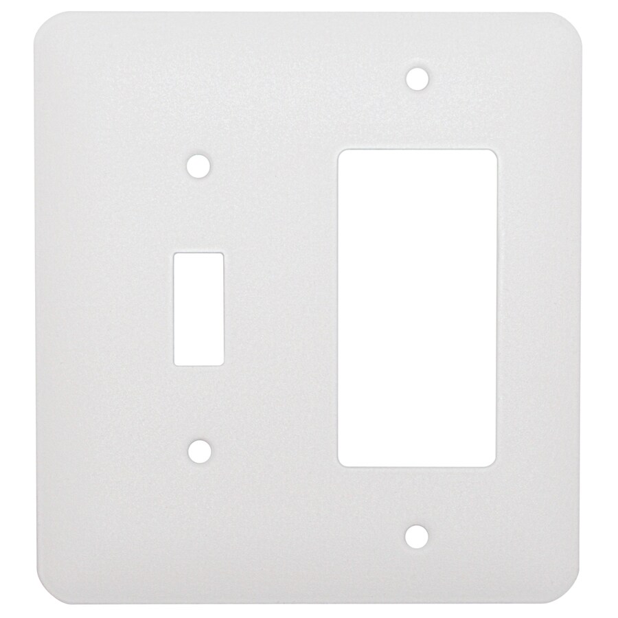 Mulberry 2-Gang White Double Toggle/Decorator Midsize Wall Plate in the ...