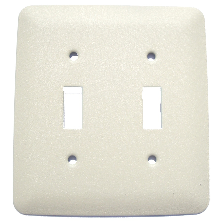 Mulberry 2Gang Ivory Double Midsize Wall Plate at