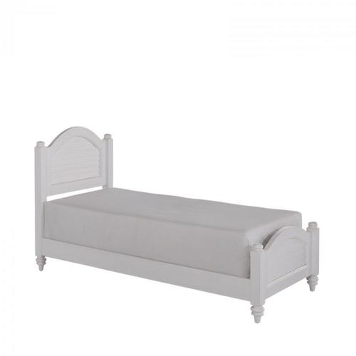 Home Styles Bermuda Collection Brushed White Twin Panel Bed at Lowes.com