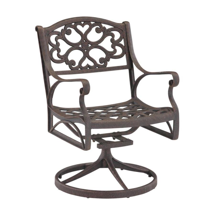 Home Styles Biscayne Brown Metal Swivel Rocking Chair S With