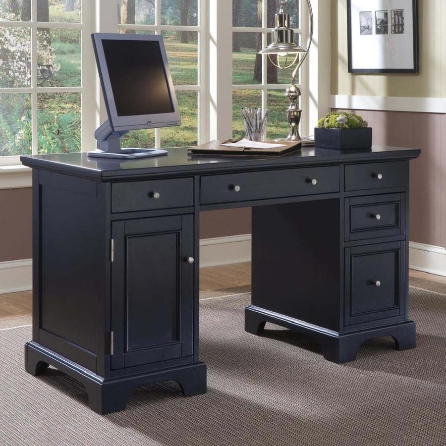 Home Styles Bedford Transitional Black Computer Desk At Lowes Com