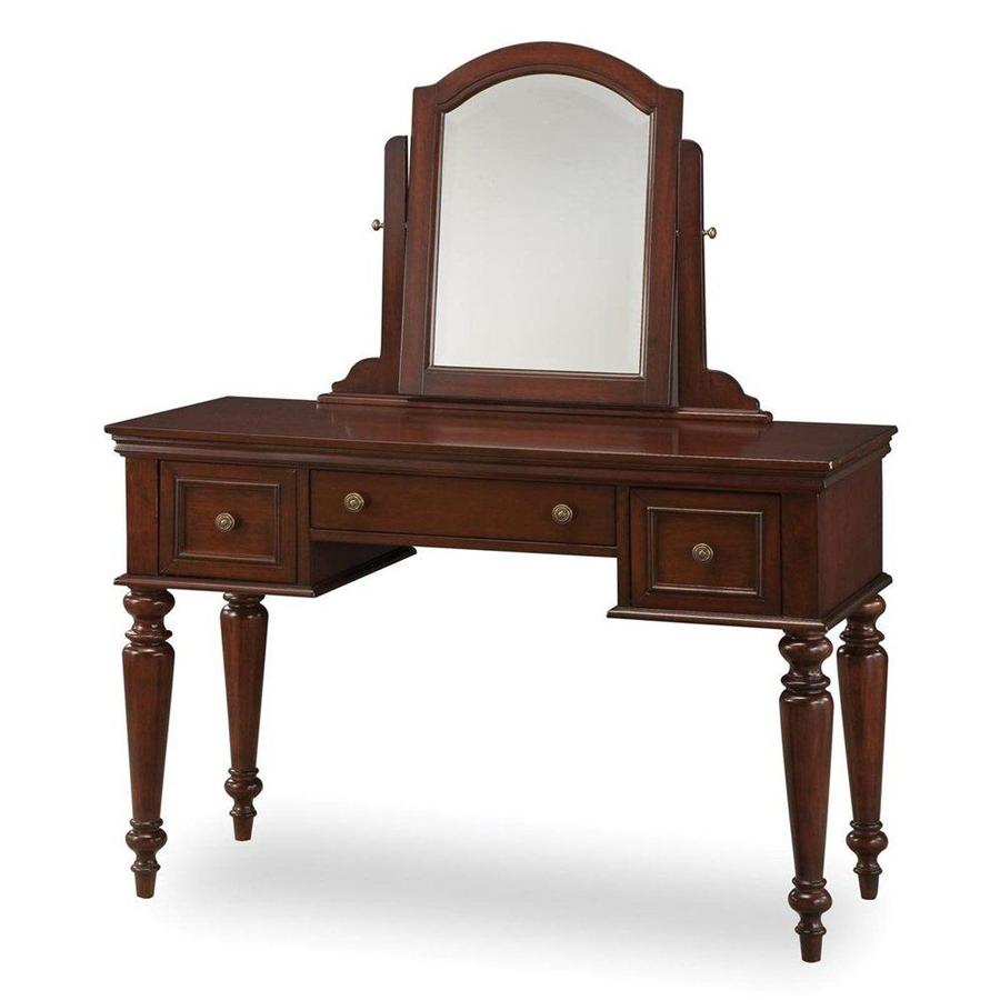 Home Styles Lafayette Cherry Makeup Vanity at