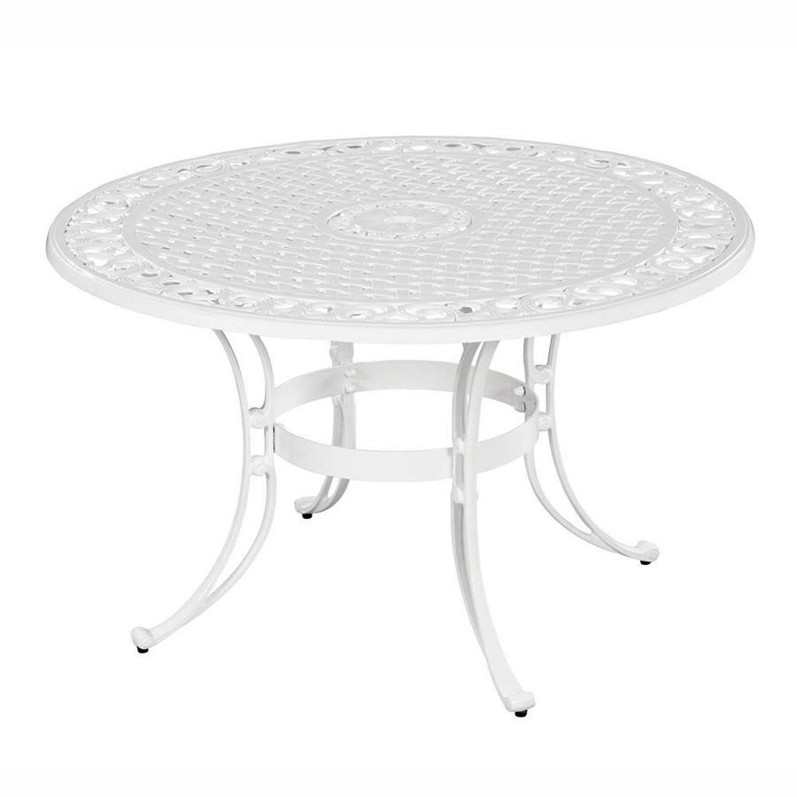 Home Styles Biscayne 42 In W X L Round Aluminum Dining Table Home Styles Biscayne 42 In W X L Round Aluminum Dining Table