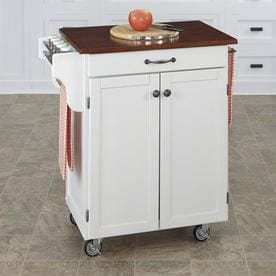 Kitchen Carts And Islands with Wood Top Red/Brown - Home Styles