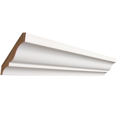 EverTrue 3-1/4-in x 12-ft Primed Crown Moulding in the ...