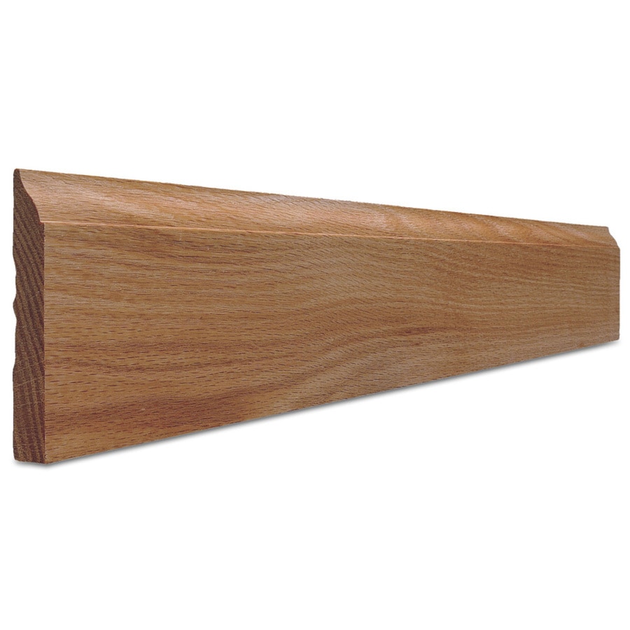EverTrue 3.25in x 8ft Interior Oak Unfinished Baseboard Moulding at
