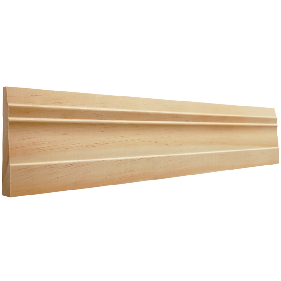 EverTrue 3.25in x 10ft Interior Pine Unfinished Baseboard Moulding at