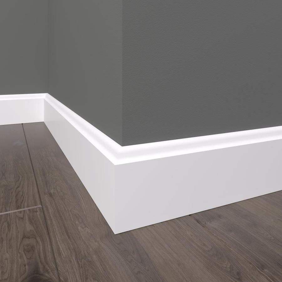 EverTrue 41/4in x 16ft Pine Primed Finger Joint Baseboard Moulding