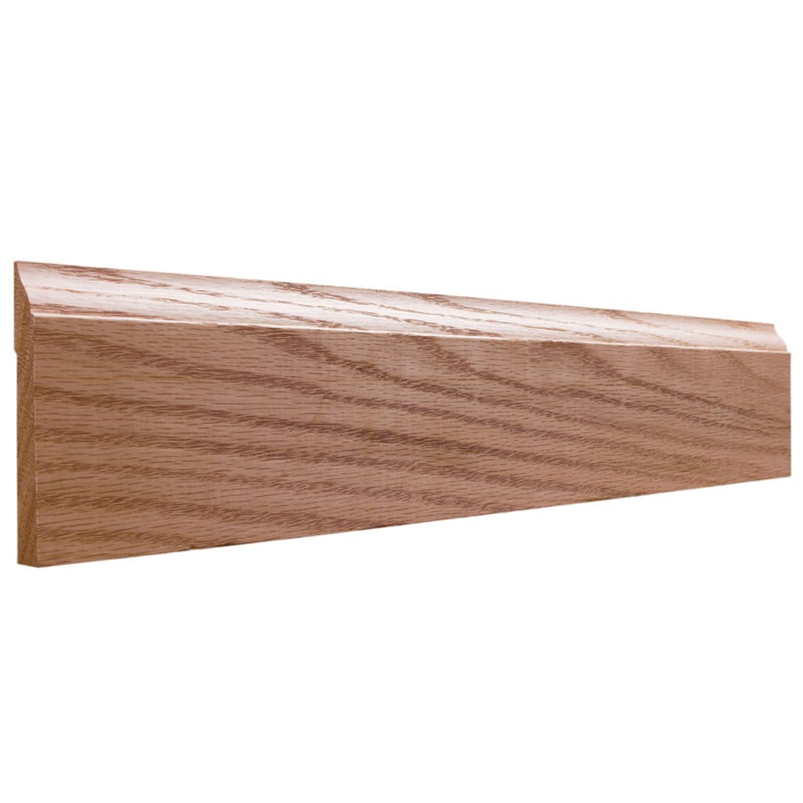 EverTrue 3 25 In X 12 Ft Interior Oak Unfinished Baseboard Moulding At   096223168733 