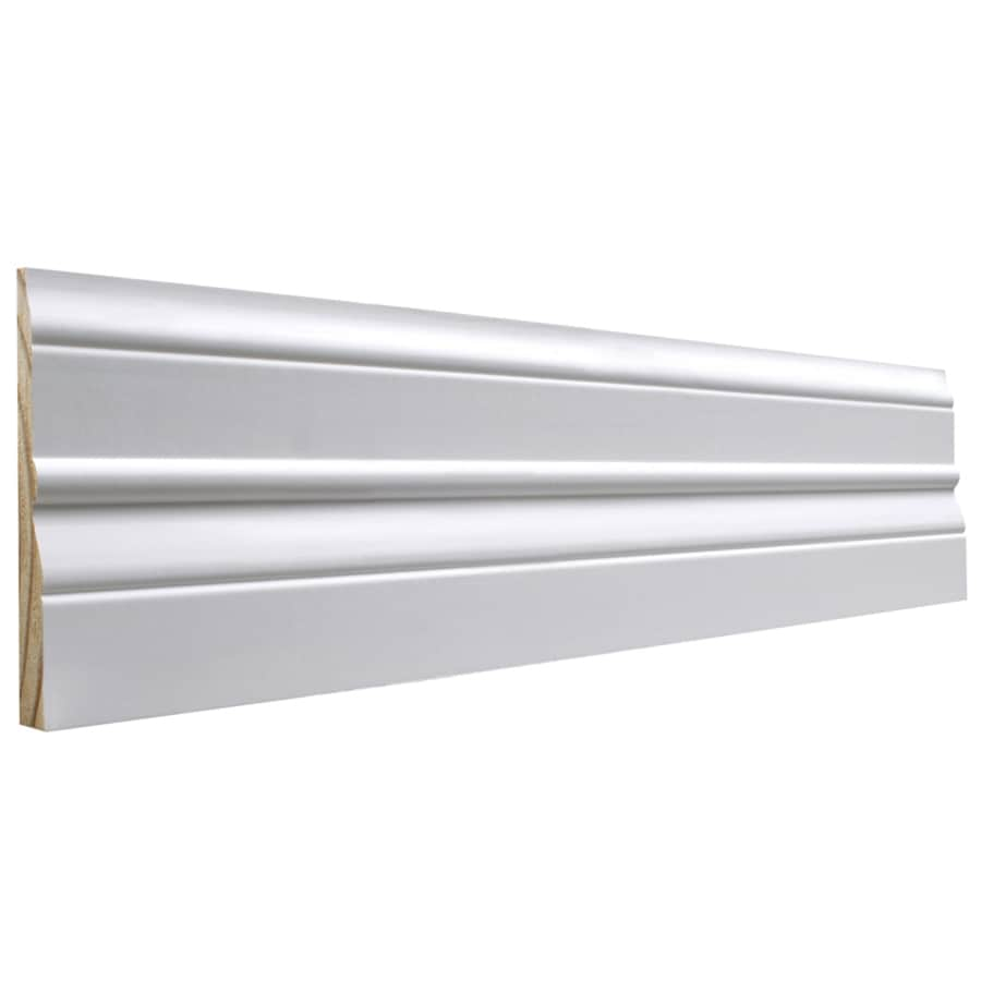 4 1 2 In X 8 Ft Pine Primed Finger Joint Baseboard Moulding Actual 4 5 In X 8 Ft