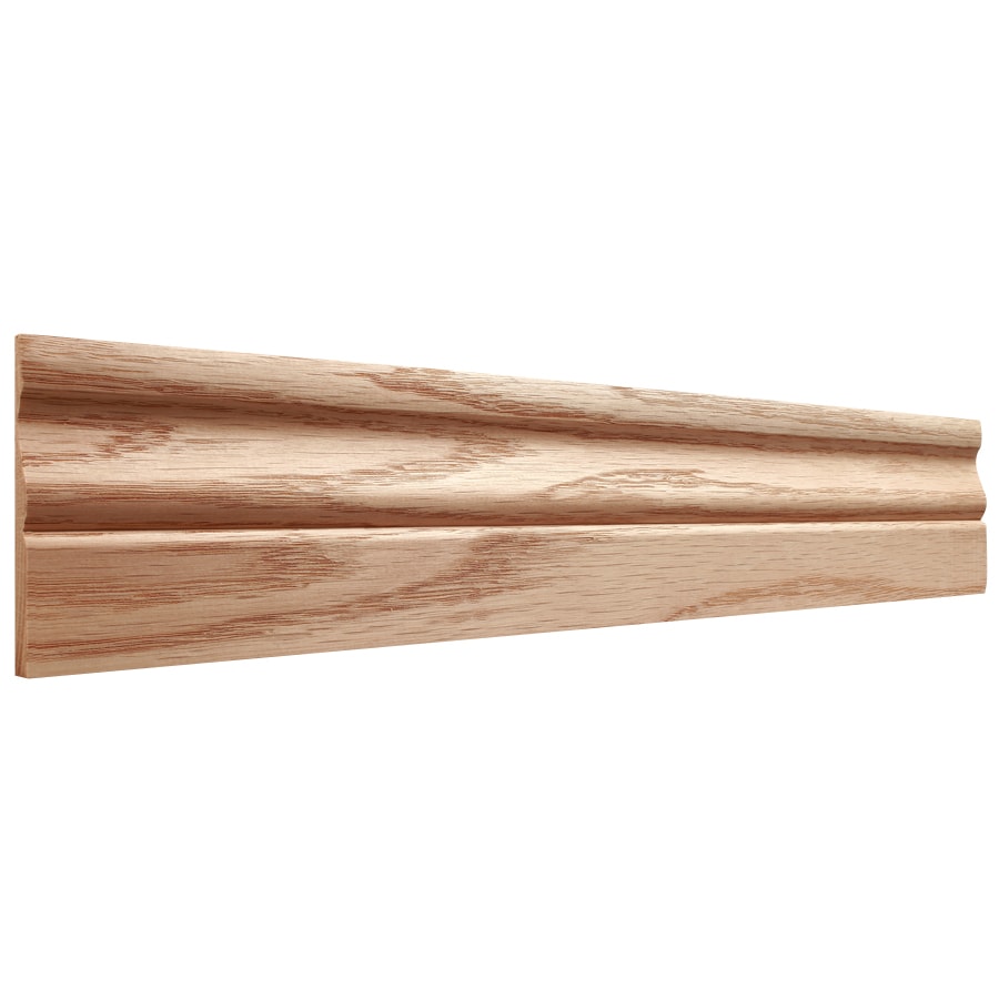 EverTrue 3 25 In X 8 Ft Interior Oak Unfinished Baseboard Moulding At   096223177575 