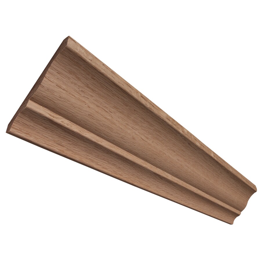 EverTrue 3.25in x 8ft Red Oak Crown Moulding at