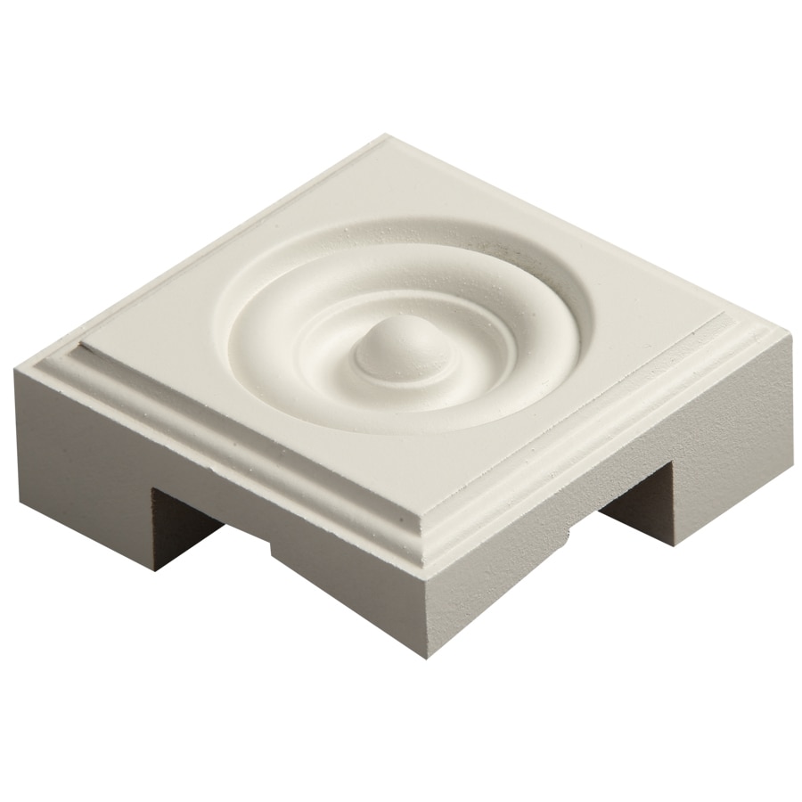 RapidFit R 444 C RFFBD Bullseye 3.5-in x 3.5-in Square Primed Mdf Rosette