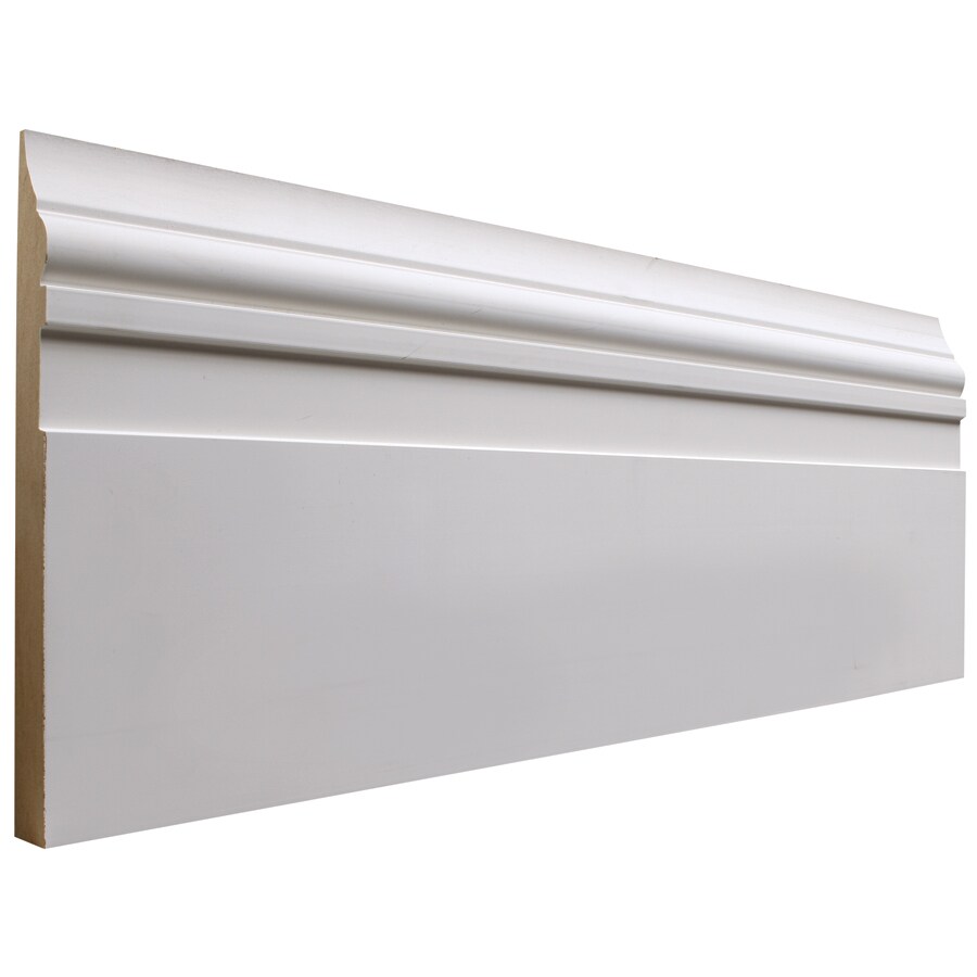 National Trust for Historic Preservation L SHBA 12 FBDPM Traditional Primed MDF Baseboard Moulding