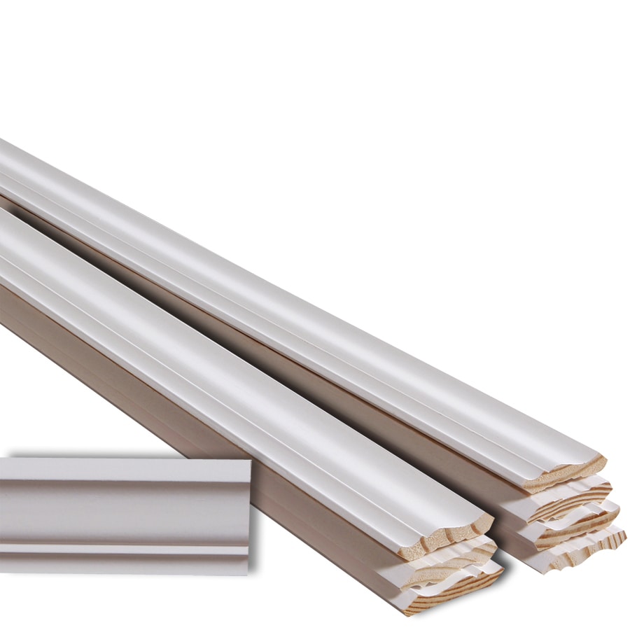 EverTrue 8Pack 2.75in x 12ft Pine Primed Finger Joint Crown Moulding