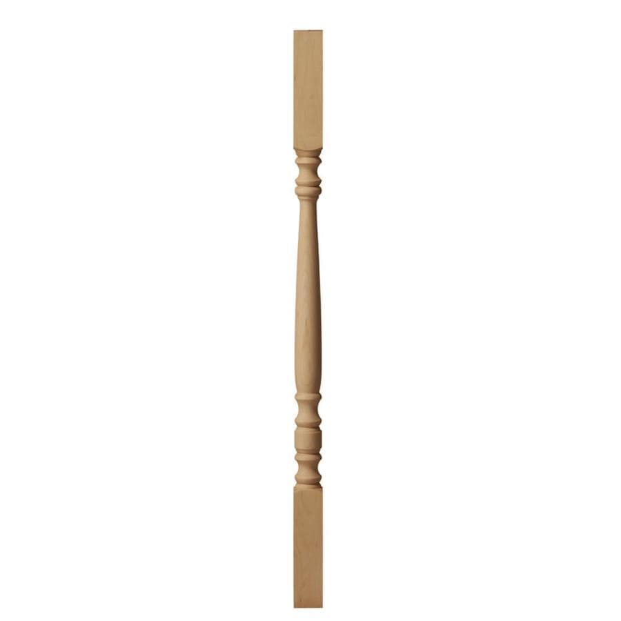 L.J. Smith Stair Systems 5005 34 MAPLE 34-in x 1.75-in Colonial Unfinished Maple Square Top Stair Baluster