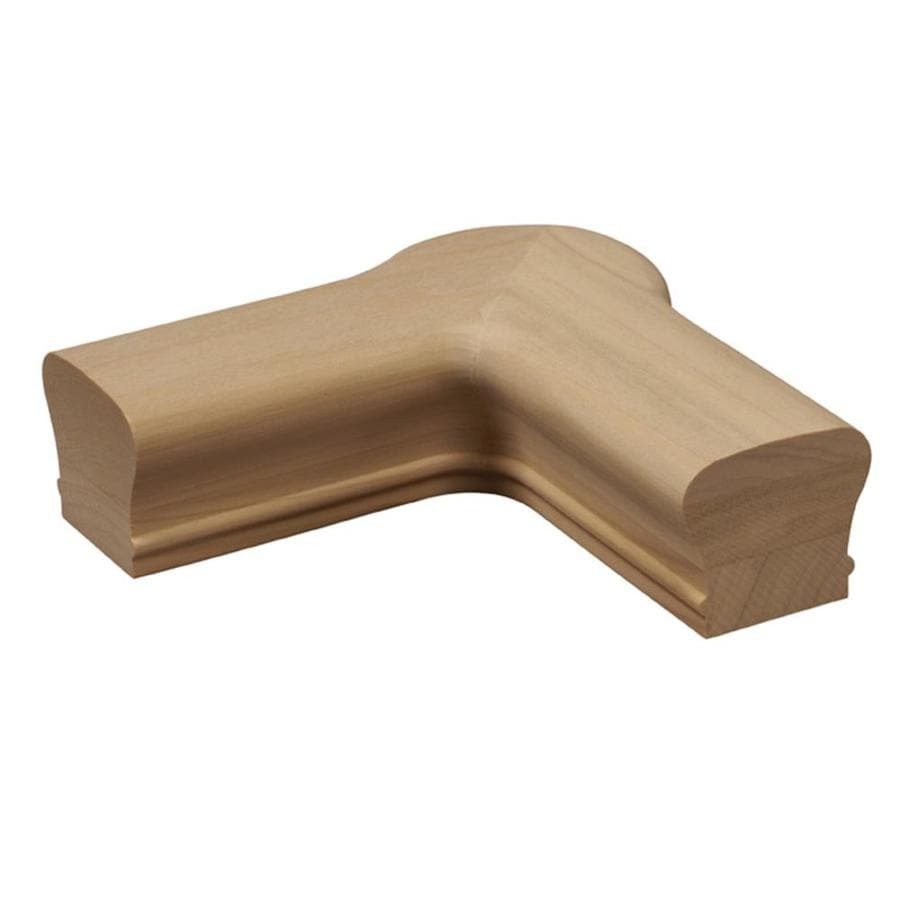 L.J. Smith Stair Systems Poplar Unfinished Wood Quarter Turn Handrail