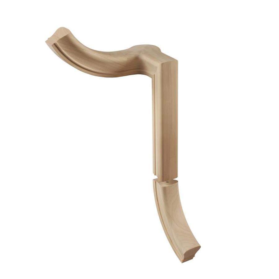 Creative Stair Parts Poplar Unfinished Wood Gooseneck Handrail Fittings ...