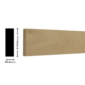 (Common: 1-in x 3-in x 4-ft; Actual: 0.75-in x 2.5-in x 4-ft) Poplar Board