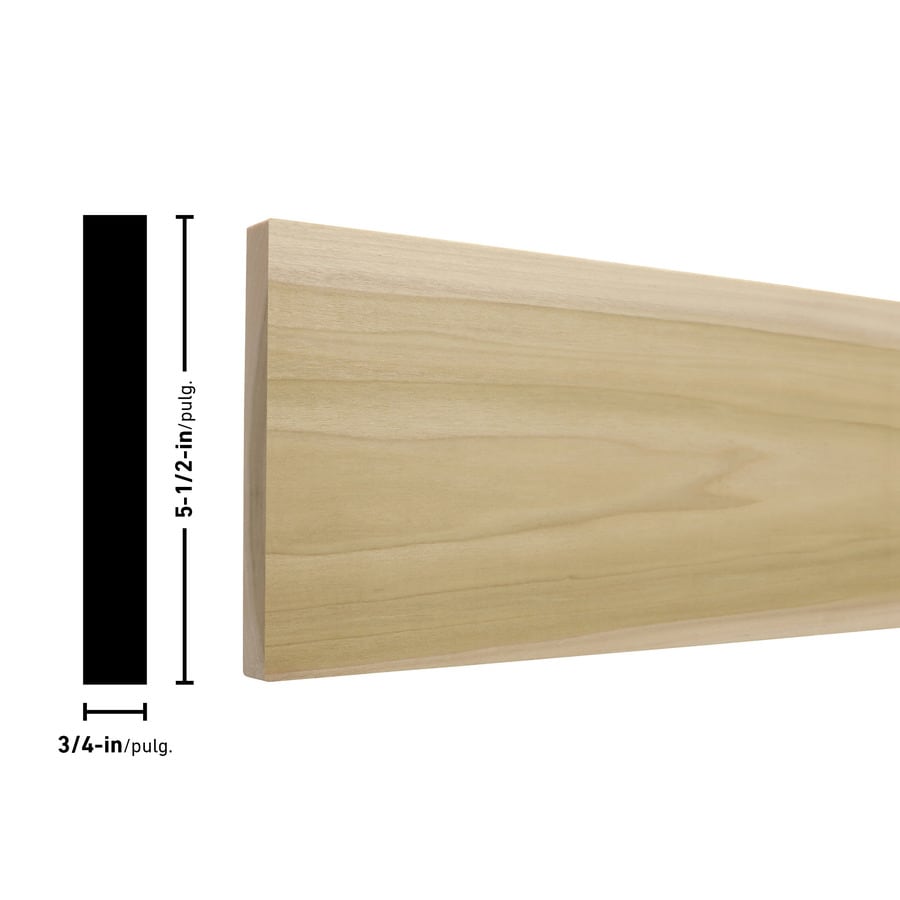 Common 1 In X 6 In X 12 Ft Actual 0 75 In X 5 5 In X 12 Ft Poplar