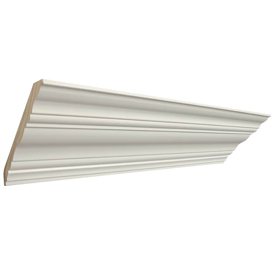 Artise & Wright 6in x 12ft Pine Primed Finger Joint Crown Moulding at