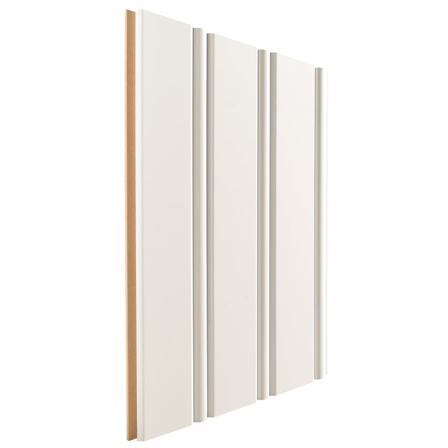 Artise & Wright 3.8125 in x 2.667 ft White MDF Wall Plank