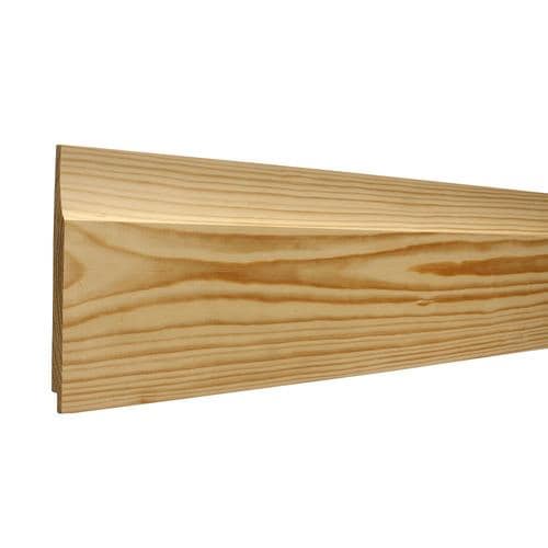 5.125in x 8ft Unfinished Pine Shiplap Wall Plank (Coverage Area 3.