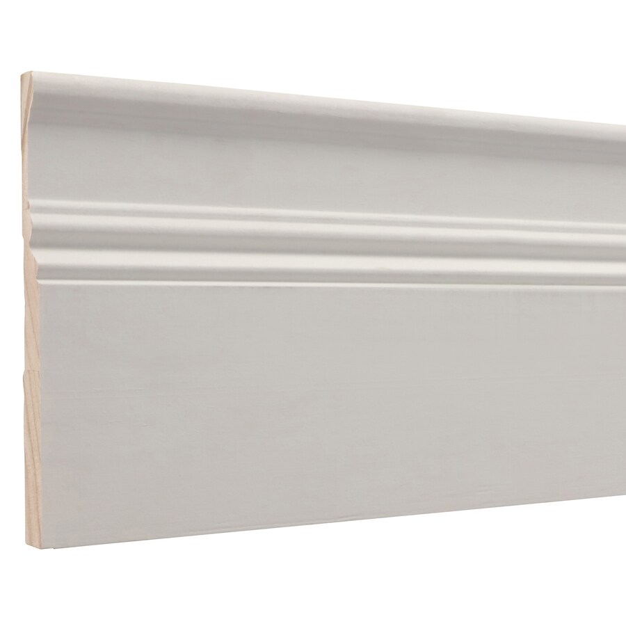 11/16in x 6in x 8ft Primed Pine Baseboard Moulding in the Baseboard