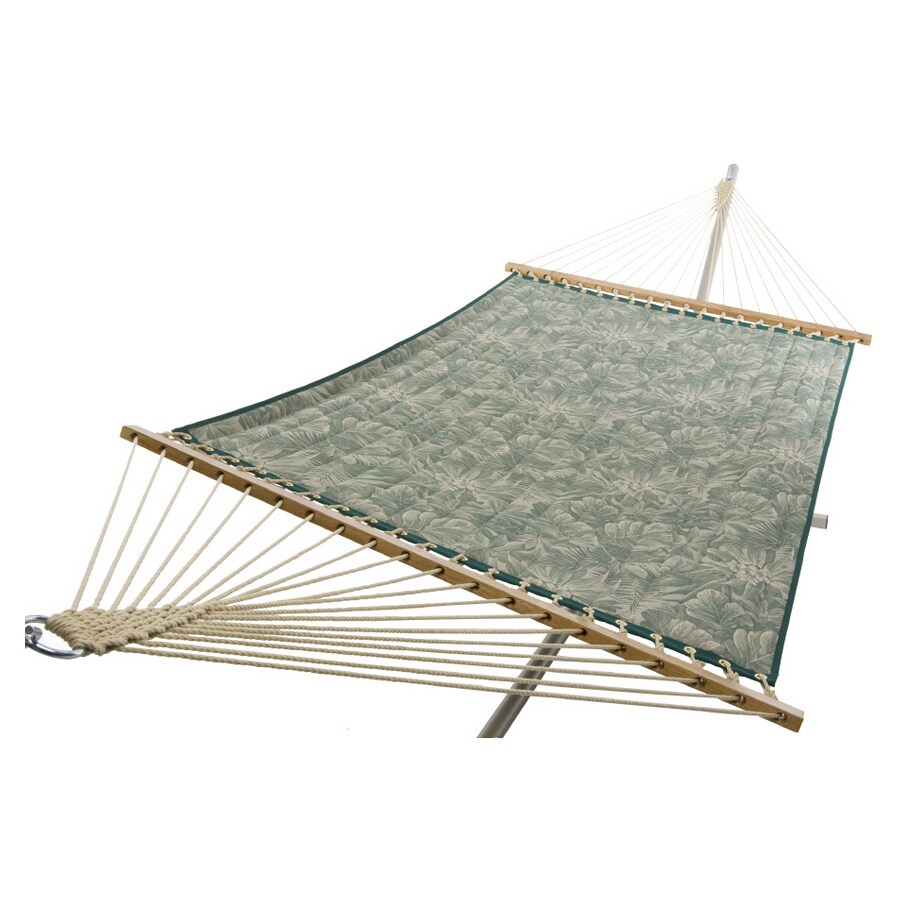 Pawleys Island SQ-4204 82"L Quilted Sapello Charleston Green Double Hammock