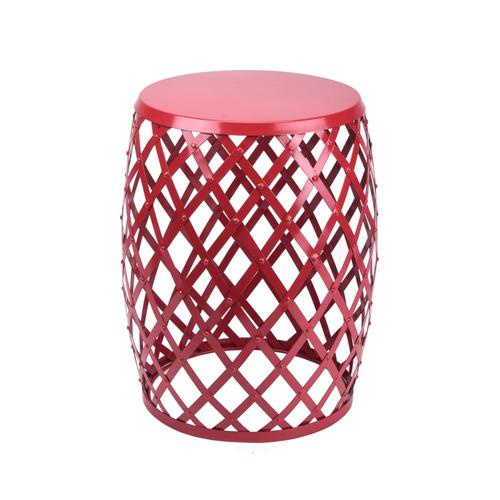 18-in Red Indoor/Outdoor Round Steel Plant Stand in the Plant Stands department at Lowes.com