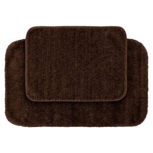 Traditional 34in x 21in Nylon Bath Rug in the Bathroom Rugs & Shower