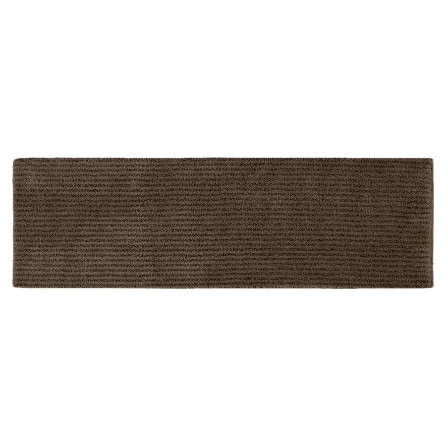 Traditional Sheridan 60 In X 22 In Chocolate Nylon Bath Rug At