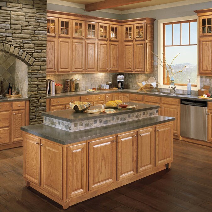 Shenandoah Bluemont 12.875-in W x 13-in H x D Honey Oak Kitchen Cabinet ...