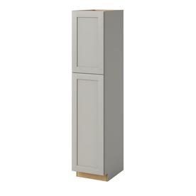 Pantry Stock Kitchen Cabinets At Lowes Allen Roth Stonewall 18 In W X 90 H 24